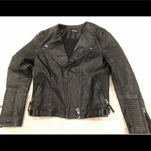 TopShop Vegan Leather Jacket Size 4